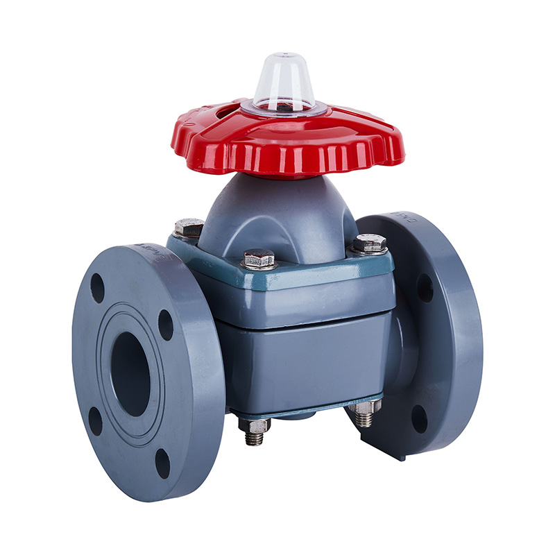 PVC-C G41F-10V Flanşlı Diyaframlı VanaDN20、DN32-150 20A、32A-150A JIS Standardı