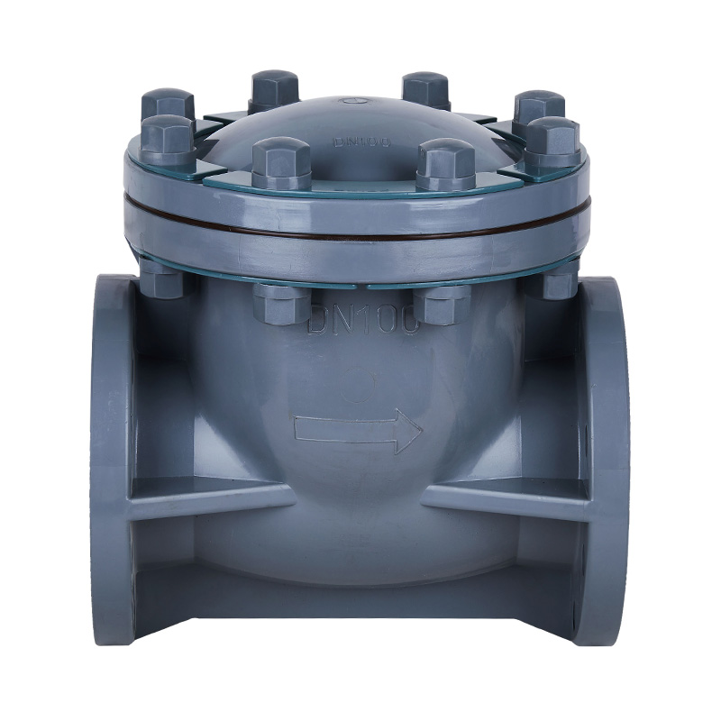 PVC-C H44F-10V Swing Tip Çek Valf DN15-300 GB Standart