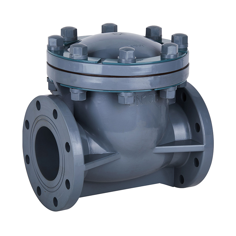 PVC-C H44F-10V Swing Tip Çek Valf DN15-300 GB Standart