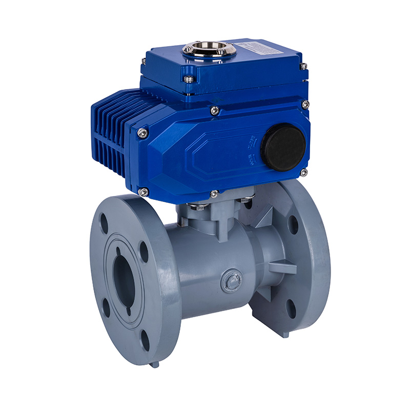 PVC-C D941F-10V Elektrikli Flanşlı Küresel Vana DN20-300 20A-300A JIS Standardı