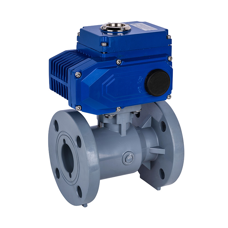 PVC-C D941F-10V Elektrikli Flanşlı Küresel Vana DN15-300 1/2'-12' ANSI Standardı