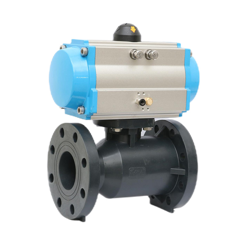 FRPP Q641F-10S Pnömatik Flanşlı Küresel Vana DN15-300 1/2'-12' ANSI Standardı