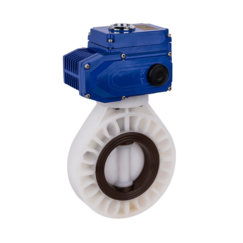 PVDF D971X-10F Elektrikli Kelebek Vana DN40-1000 40A-1000A JIS Standardı