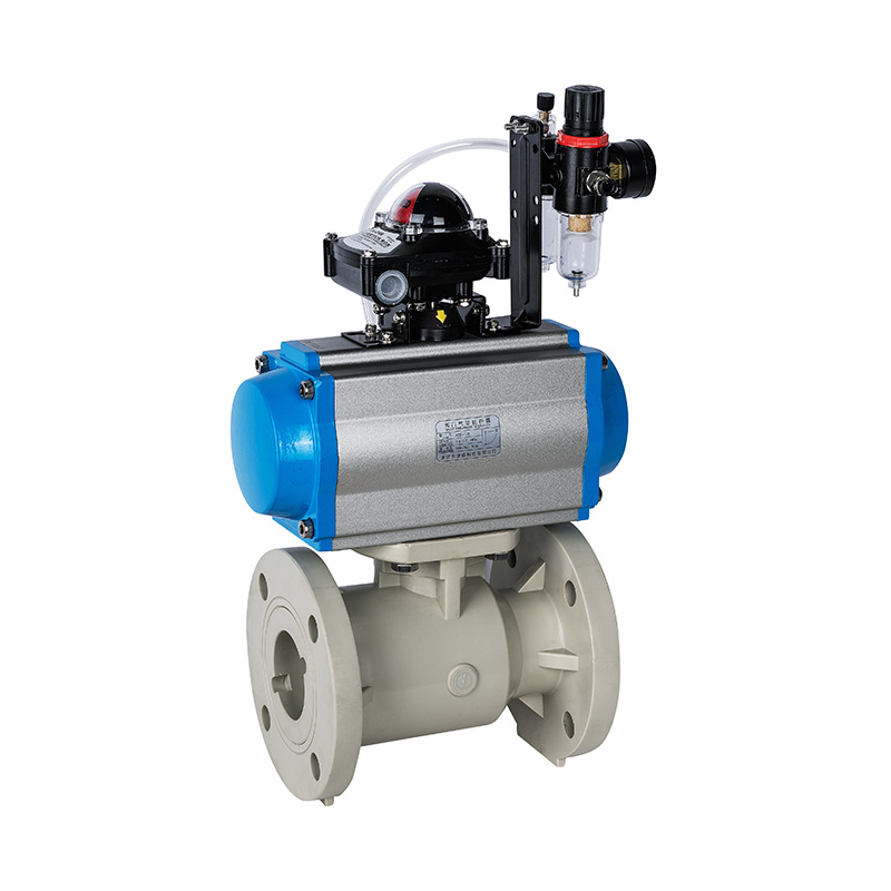 PPH Q641F-10S Pnömatik Flanşlı Küresel Vana DN15-300 1/2'-12' ANSI Standardı