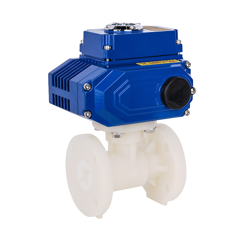 PVDF D941F-10F Elektrikli Flanşlı Küresel Vana DN15-300 1/2'-12' ANSI Standardı